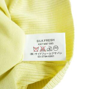 ◆良品 定価2.6万円◆ ANTEPRIMA アンテプリマ シルク 絹 ニット 半袖 セーター 黄色 レディース 40 ◆送料無料◆ 3244B0の画像8