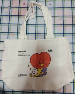 BTS 防弾少年団 バンタン BT21 LINEフレンズ Kundal付属品 トートバッグ TATA テヒョン キムテヒョン テテ V