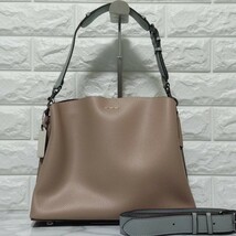 COACH コーチ ウィロウ ショルダー バッグ カラーブロック ハンドバッグ_画像2