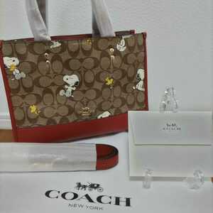 COACH コーチ スヌーピー トートバッグ デンプシー キャリーオール 新作