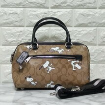 コーチ　COACH スヌーピー　コラボ　ミニボストンバッグ_画像1