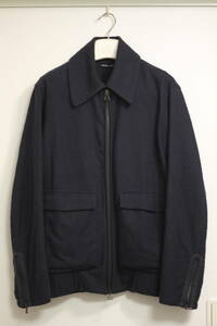 【美品/ドイツ製】FRANK LEDER Indigo Piece Dyed Cotton Bomber Jacket XS(ハンドメイド フランクリーダー ボンバージャケット ブルゾン)