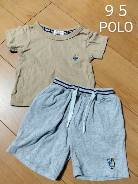 95サイズ　Ｔシャツ＋ハーフパンツ　２枚セット　まとめ売り　 POLO　男の子　女の子　夏服