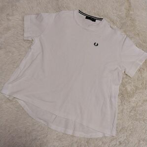 Fred Perry× Ray BEAMS 別注 オーバーサイズTシャツ 白