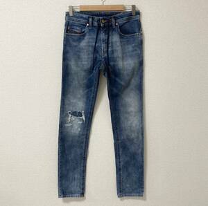 DIESEL Jogg Jeans THOMMER CB-NE ダメージ加工 ジョグジーンズ メンズ W28 イタリア製 ディーゼル スウェットデニム ジョガー 3120341