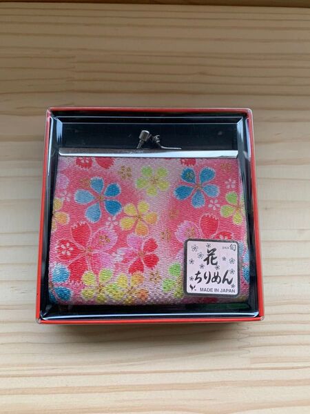 小銭入れ財布(花ちりめん)