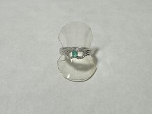 [ pawnshop Owari shop shop Tokyo ] *. another result attaching * Pt900palaiba tourmaline diamond lady's ring #13 0.16ct