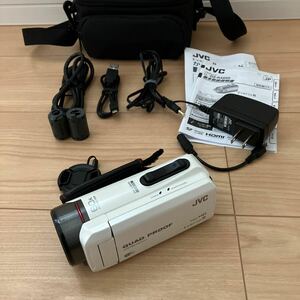 JVC☆デジタルビデオカメラ☆防水防塵耐衝撃耐低温☆GZ-RX600☆EverinoR☆ケンウッド☆使用時間少ない美品☆