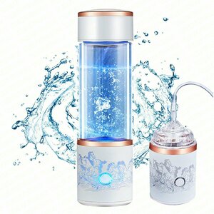  water element aquatic . vessel super high density portable water element water bottle 5000PPB one pcs three position 300ML cold water / hot water circulation bottle type electrolysis water machine water element generator cup 