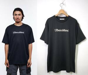Liberaiders リベレイダース REFLECTOR LOGO DRY TEE ドライメッシュTシャツ M ブラック 黒 半袖 ロゴ