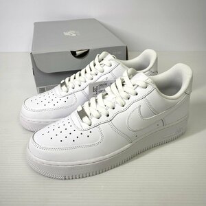 【27cm 新品 国内正規品】NIKE ナイキ AIRFORCE 1 07 エアフォース1 US9 オールホワイト 白 レザースニーカー CW2288 111