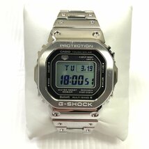 【美品】CASIO G-SHOCK GMW-B5000 フルメタル ソーラー充電 シルバー デジタル 腕時計 Gショック カシオ_画像2