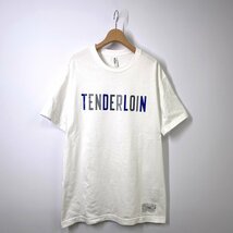 【22SS 美品 本店限定】TENDERLOIN テンダーロイン TEE 1A ボルネオスカル ロゴ Tシャツ L ホワイト 白 半袖 IF 6 WAS 9_画像1