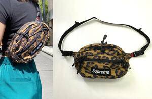 【美品】Supreme シュプリーム Waist Bag レオパード ウエストバッグ 豹柄 ポーチ ボディバッグ ヒップバッグ ショルダーバッグ