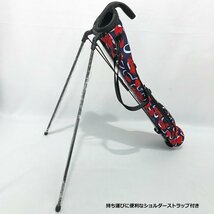 Loudmouth ラウドマウス セルフスタンドキャリーバッグ Scribble Hearts Navy スクリブルハーツネイビー LM-CC0005 772985(336) 新品_画像2