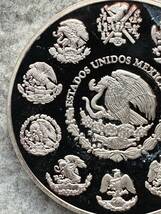 メキシコ　1999～2000年　ミレニアムシリーズ　10ペソ 大型プルーフ銀貨（直径48mm）_画像6
