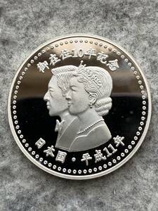 キリバス　2000年　昭和天皇在位10周年記念　5ドル 1オンス プルーフ銀貨