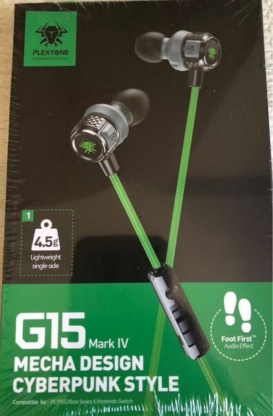 【正規代理店品】ゲーミングイヤホン PLEXTONE　G15　Mark IV