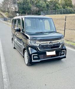 R5年式★ホンダ★NBOX Custom L・ターボ ★ブラック系 ★車検令和8年3月まで★走行8100KM★電動パーキングブレーキ★ドライブレコーダー