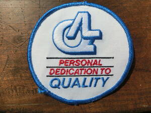 ビンテージ　USED　ワッペン　PERSONAL DEDICATION TO QUALITY 