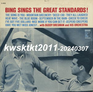 E-4129★Bing Crosby with Buddy Bregman & his Orchestra　Bing Sings The Great Standars!