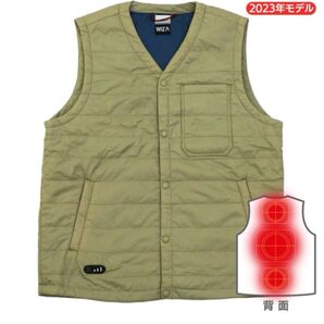 ビバホーム ヒーター内蔵ベスト WOVEN VEST-1 BG T3 サイズLL 電池別売り 未使用品