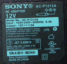 SONY AC-P1215A 12V1.5A ■2291-01_画像2
