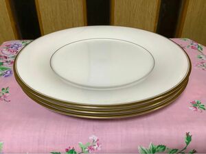 Noritake ノリタケ　Contemporary コンテンポラリーシリーズ　 ファイン チャイナ 金彩　大皿　3枚