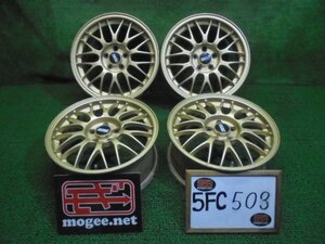 5FC503 BA14)) 送料無料 BBS RG362 スバル純正OP 16インチアルミホイール4本セット 16×6.5JJ 100×5H +48 鍛造 軽量