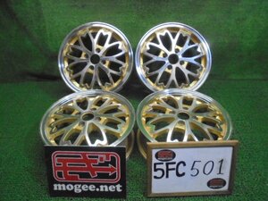 5FC501 BA1)) 送料無料 和道 桜 15インチアルミホイール4本セット 15×5.0J 100×4H +45 ハスラー アクア ソリオ等に