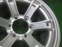 5FC620 BA7)) 送料無料 Weds KEELER FORCE6 16インチアルミホイール4本セット 16×8J 139.7×6H +2 デリカスペースギア等 ワイド車に_画像9