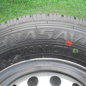 5FC510 BB11)) 送料無料 未使用品 2023年製 145R12 6PR LT ダンロップ ENASAVE VAN01 夏タイヤ+ダイハツ純正スチールホイール4本セットの画像3