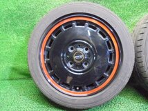 5EC221BC9 ) 送料無料 2021年製 165/55R14 ダンロップ LE MANS V 夏タイヤ+ブレスト バーンズテック14インチホイール4本セット_画像2