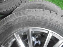 5FC514 BD6)) 送料無料 2022年製 175/65R15 ダンロップ ウインターマックスWM02 スタッドレスタイヤ+15インチホイール4本セット ET50_画像3