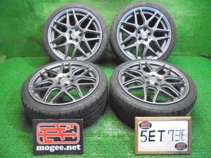 5ET736AF13) 送料無料 2022年製 215/40R18 NITTO NT555 G2 夏タイヤ+18インチホイール4本セット　