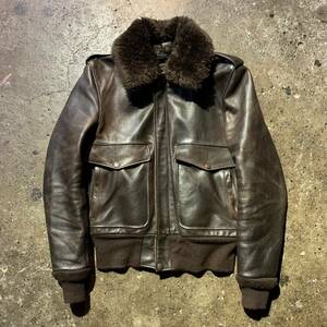 Schott 174US BOMBER JACKET #7010 上野商会 別注 ライナー欠品 36 ショット ボマージャケット G-1 レザージャケット