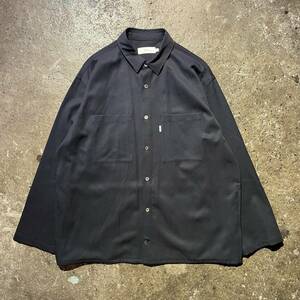 Graphpaper EDIFICE L'ECHOPPE 別注 19aw WOOL TWILL L/S BOX SHIRT グラフペーパー 2019aw ウール ツイル ボックス シャツ GM194-50513 2