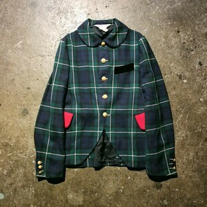 COMME des GARCONS COMME des GARCONS 07AW フラップ切替 ブラックウォッチブレザー 2007AW コムデギャルソンコムデギャルソン