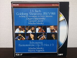 ■3点以上で送料無料!! レーザーディスク/LD/.バッハ/ゴルトベルク変奏曲 BWV988/シューマン/幻想小曲集 154LP12RW