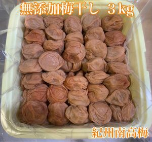 紀州南高梅 訳あり 無添加 塩だけで漬けた梅干し 3kg ×2個 つぶれ梅 ご家庭用 しょっぱい すっぱい 塩分約20% 白干