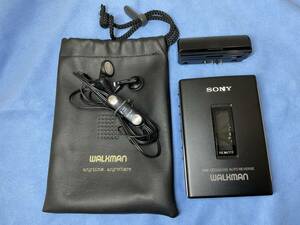 SONY WALKMAN WM−607 バッテリーなし　中古　現状品　動作不明　ソニー　ウォークマン　本体・電池ケース・イヤホン・袋　【5572】