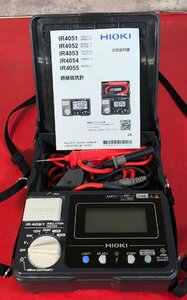 1円～　HIOKI　日置　絶縁抵抗計　IR4051　INSULATION TESTER　測定ケーブル　取説付き　現状品　(動作未確認)