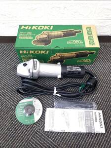 未使用 HiKOKI 100mm細径ディスクグラインダ G10SH5(ES) 