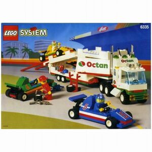 WS111　LEGO　レゴ　街シリーズ 6335 F1キャリートレーラー+6432 F1トレーラー+6546 F1カーレーサー　※説明書なし　60サイズ