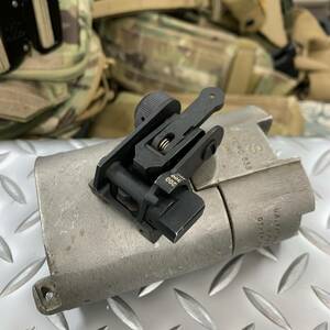 米軍実物 MATECH BUIS/600m Backup Iron Sight リアサイト kac ris ras colt ar fn