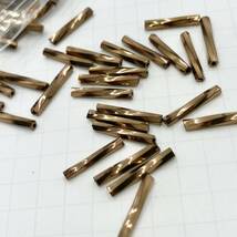 ABR【 チューブビーズ ブラウン 200piece 12mm 】 竹ビーズ ガラスビーズ 茶 素材 材料 ハンドメイド パーツ アクセサリー 大量 まとめ_画像3