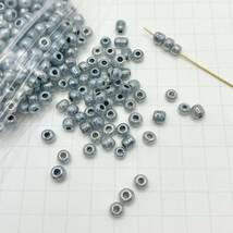 JGL【 シードビーズ パステル グレー 1000piece 3mm 】 灰 手芸 セット ガラスビーズ 材料 素材 ハンドメイド パーツ アクセサリー 大量_画像3