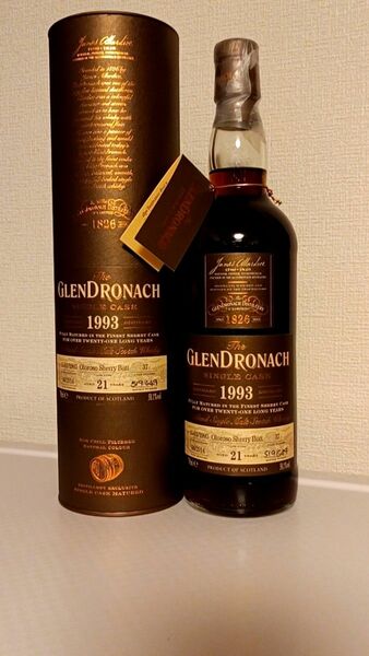 グレンドロナック シングルカスク 1993-2014 21年 cask# 37 58.1% 限定649本 700ml 