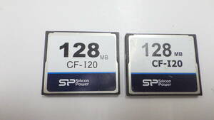  new arrival Silicon Power CompactFlash CF-I20 128MB 2 pieces set used operation goods 