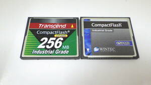  new arrival Transcend WINTEC industry for CompactFlash Industrial 256MB 2 pieces set used operation goods 